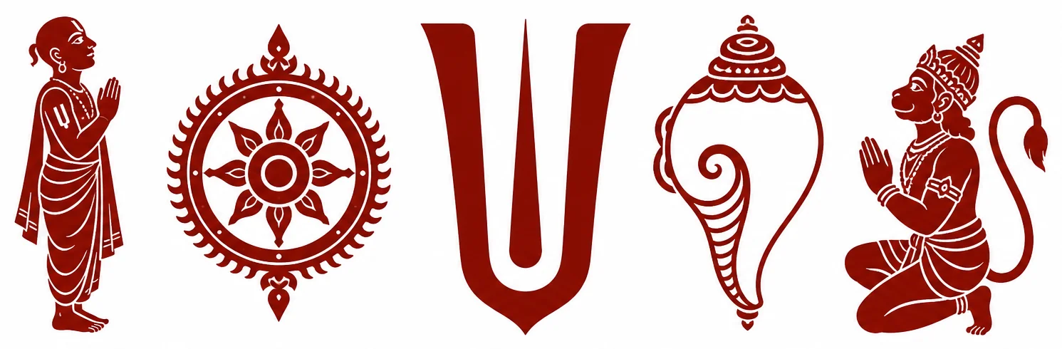 Traditional Vaishnavite emblem